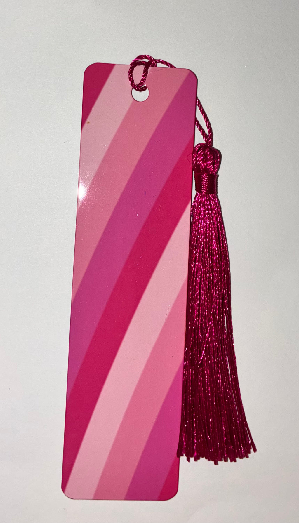 Pink Stripe Bookmark
