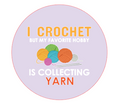 "My Favorite Hobby is Collecting Yarn" Two-Pack Car Coasters Custom Colors