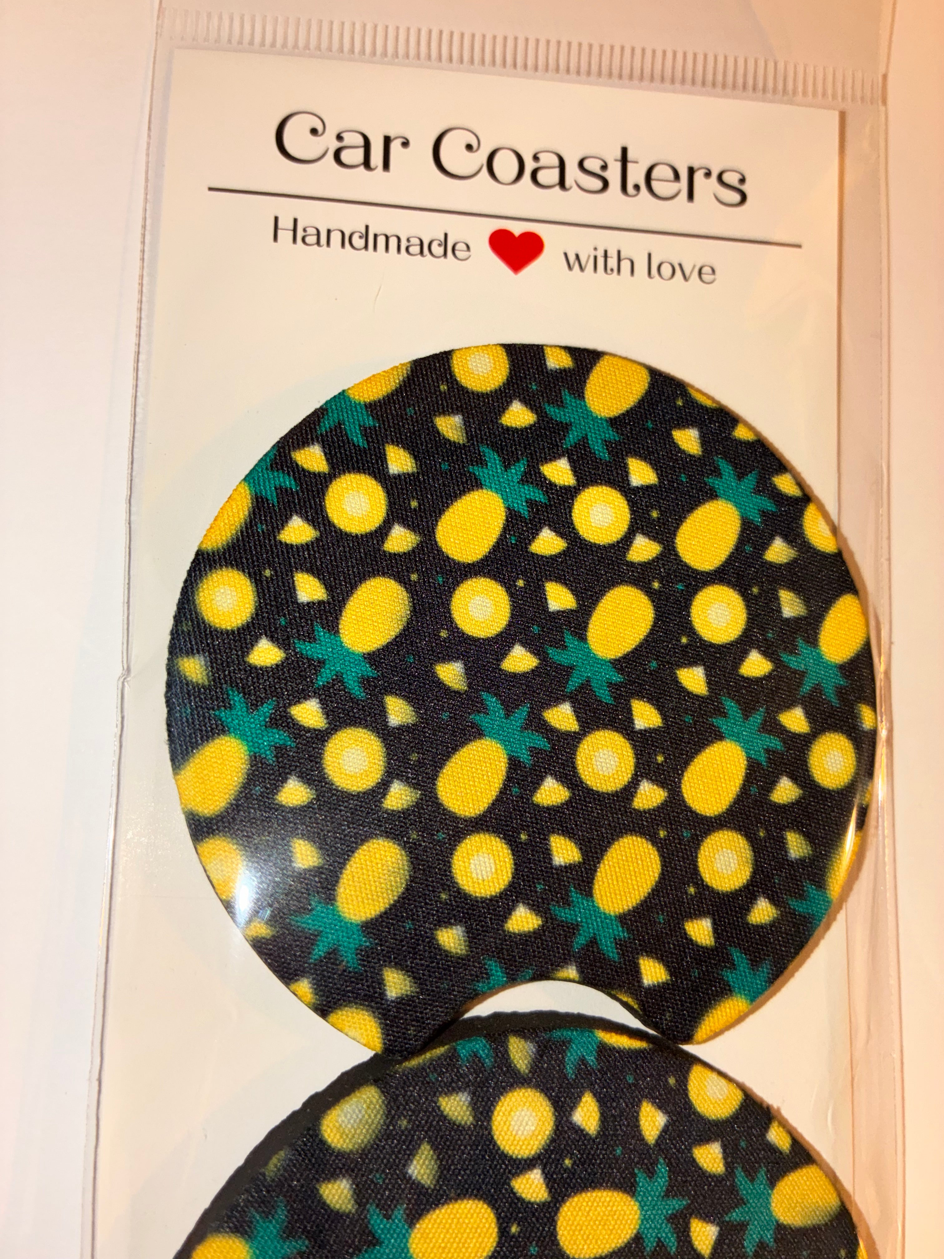 Pineapple #2 car coasters