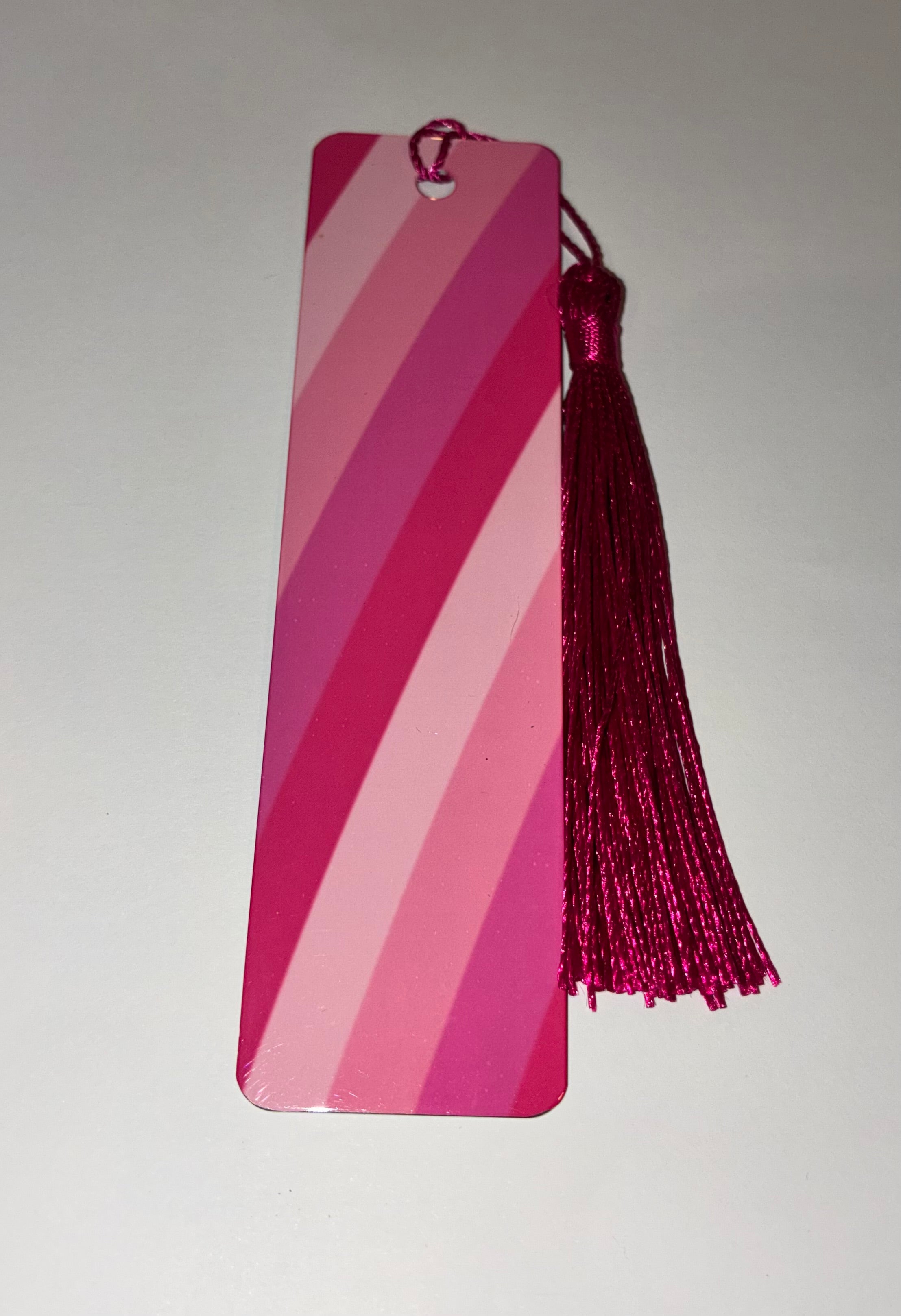 Pink Stripe Bookmark
