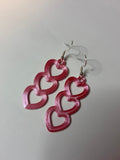 Valentine’s Day Silk Pink Earrings | Hypoallergenic & Durable
