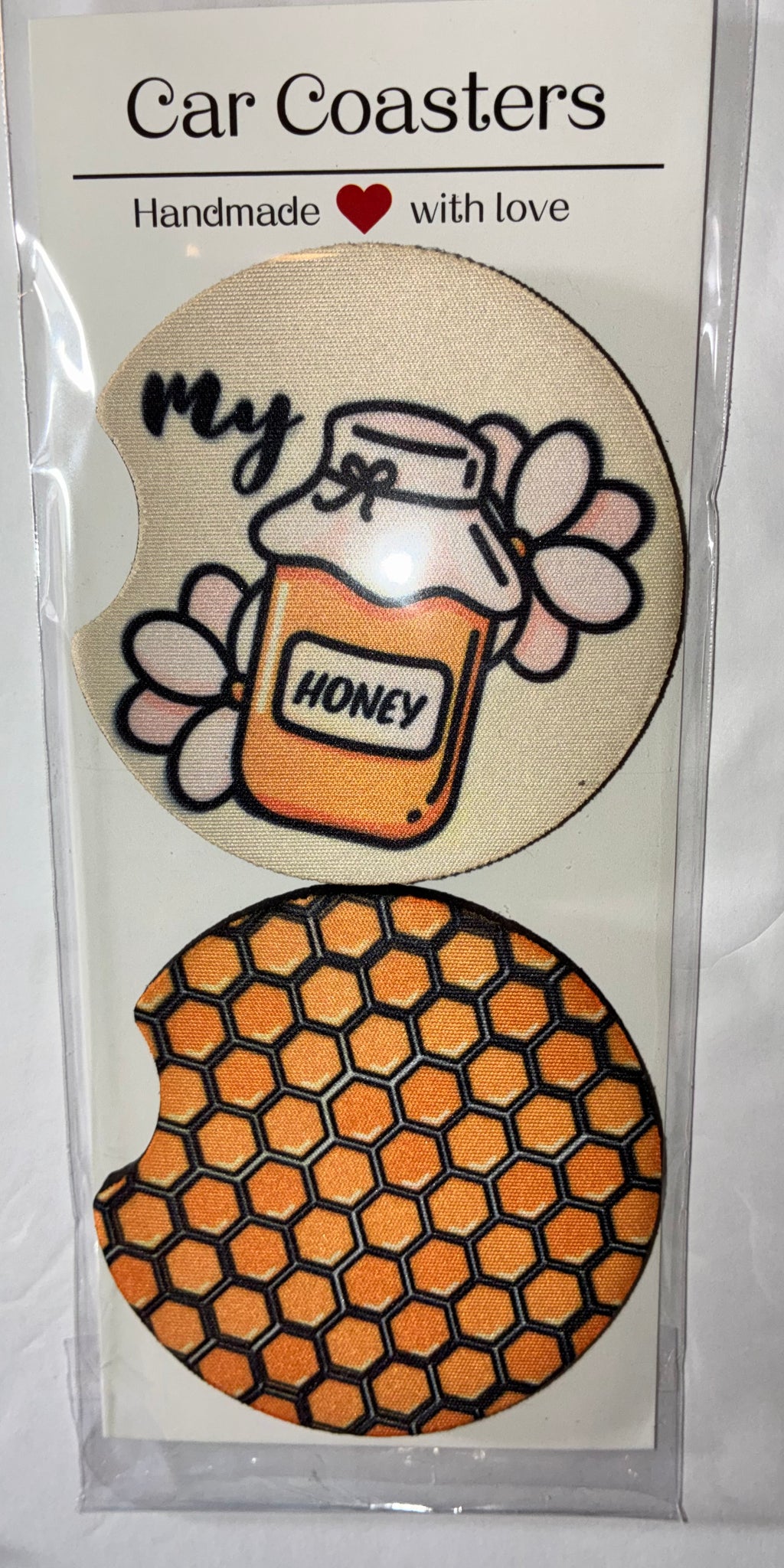 Bee #3 car coasters