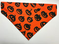 Orange Pumpkin Pet Bandana - Size Medium