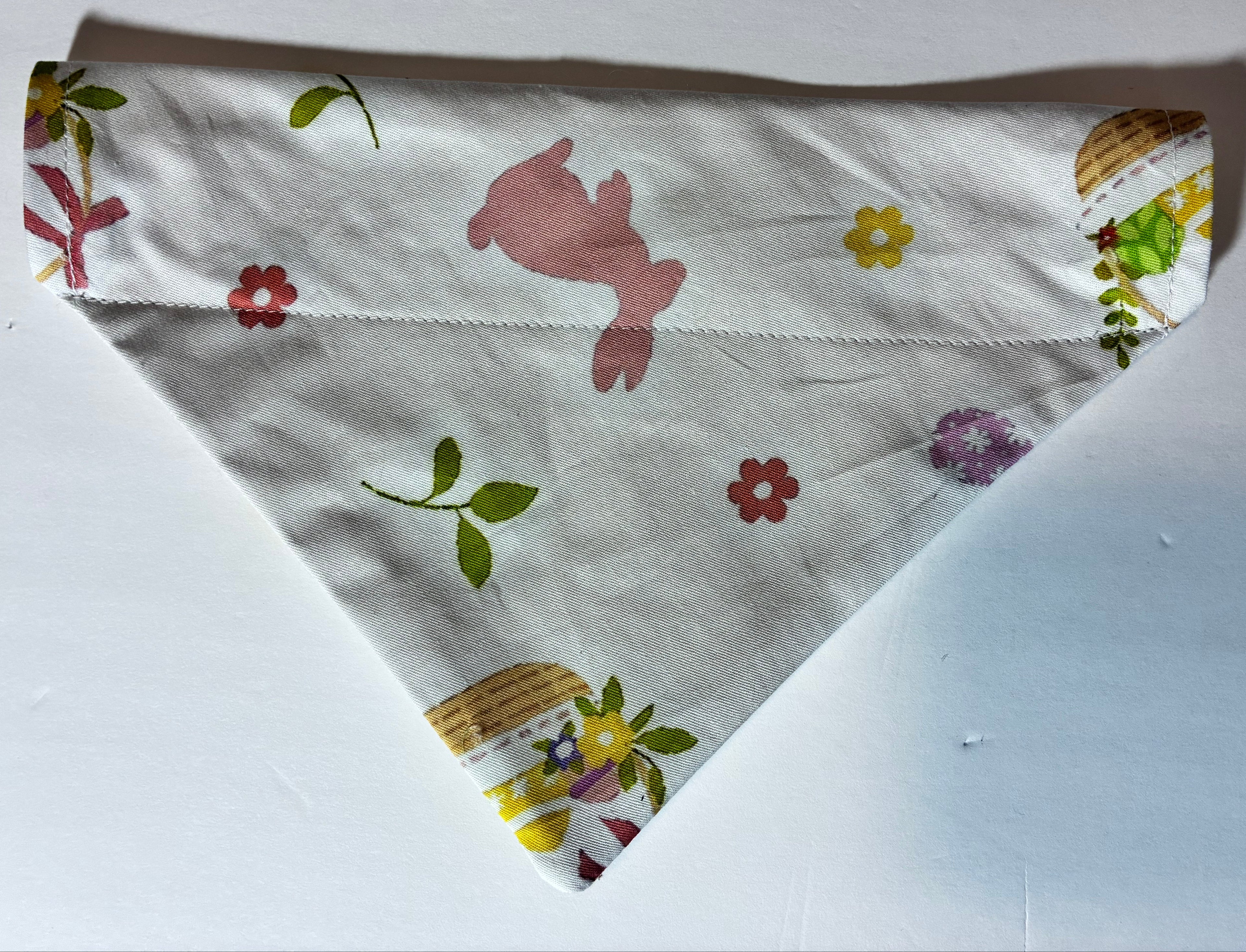 Floral Easter Pet Bandana - Size Medium