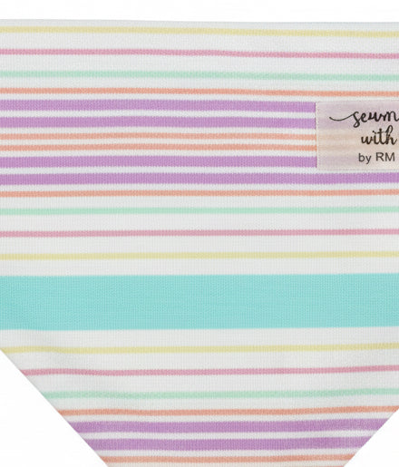 Striped Easter Pet Bandana- Size Medium