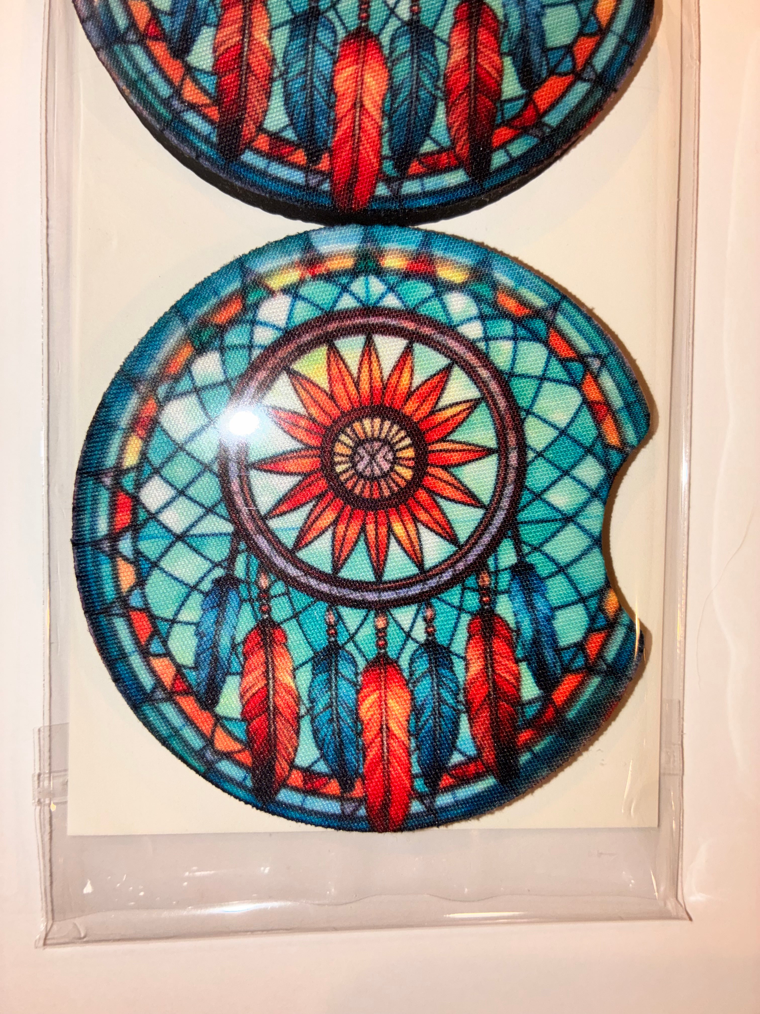 Dreamcatcher car coasters
