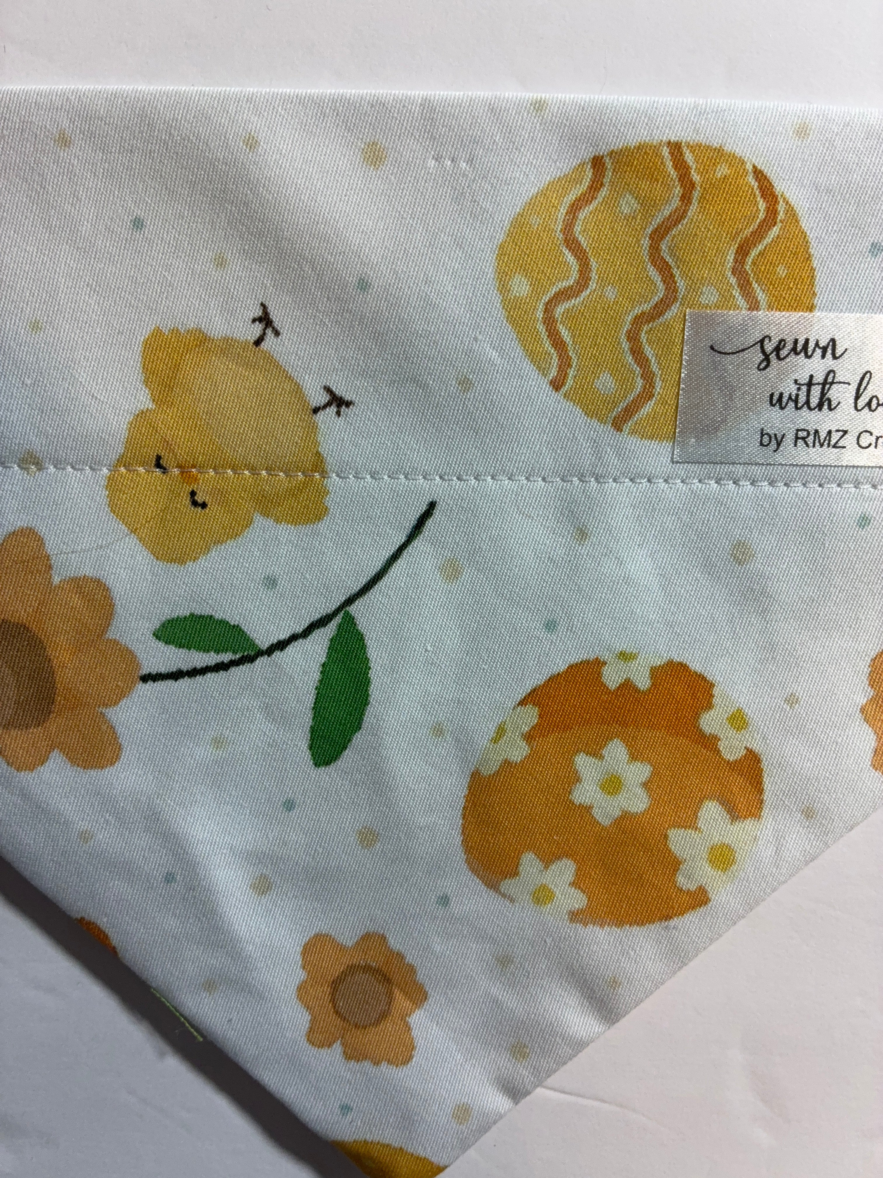 White Easter Chick Pet Bandana- Size Medium