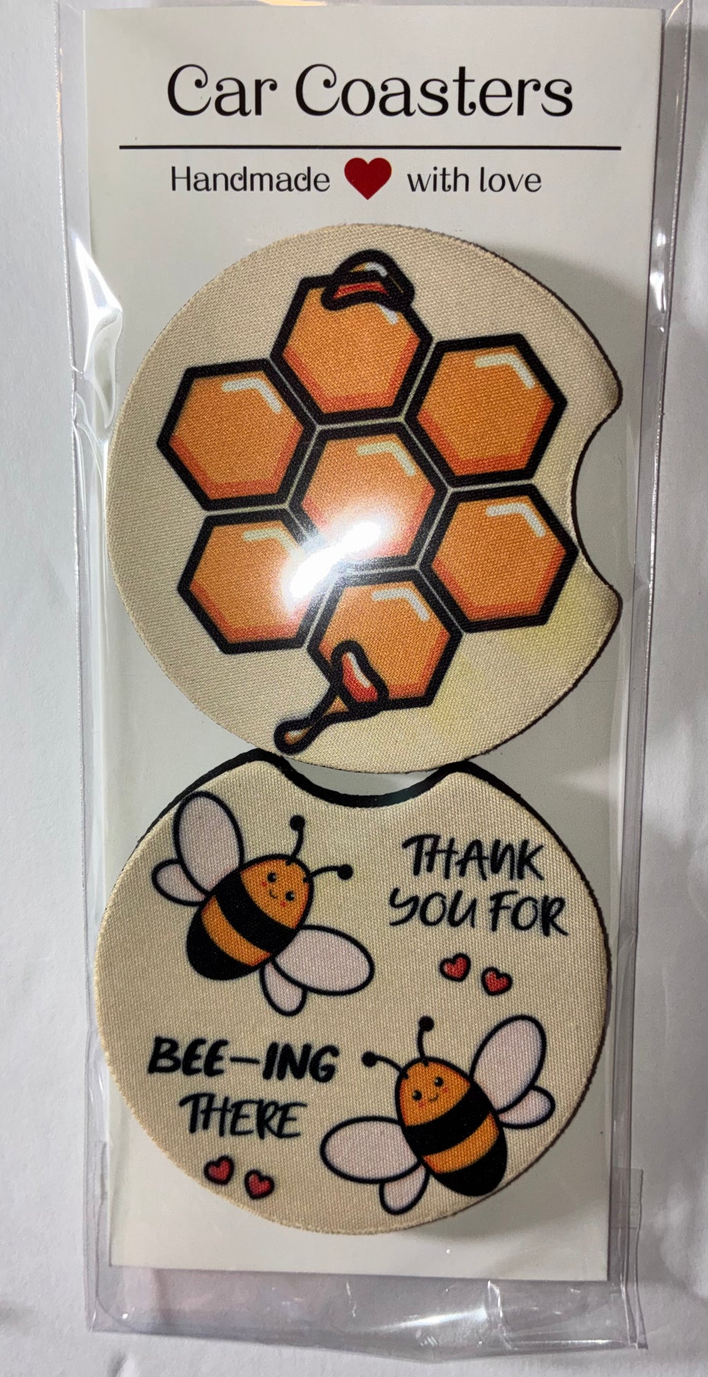 Bee #2 car coasters
