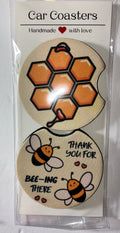 Bee #2 car coasters