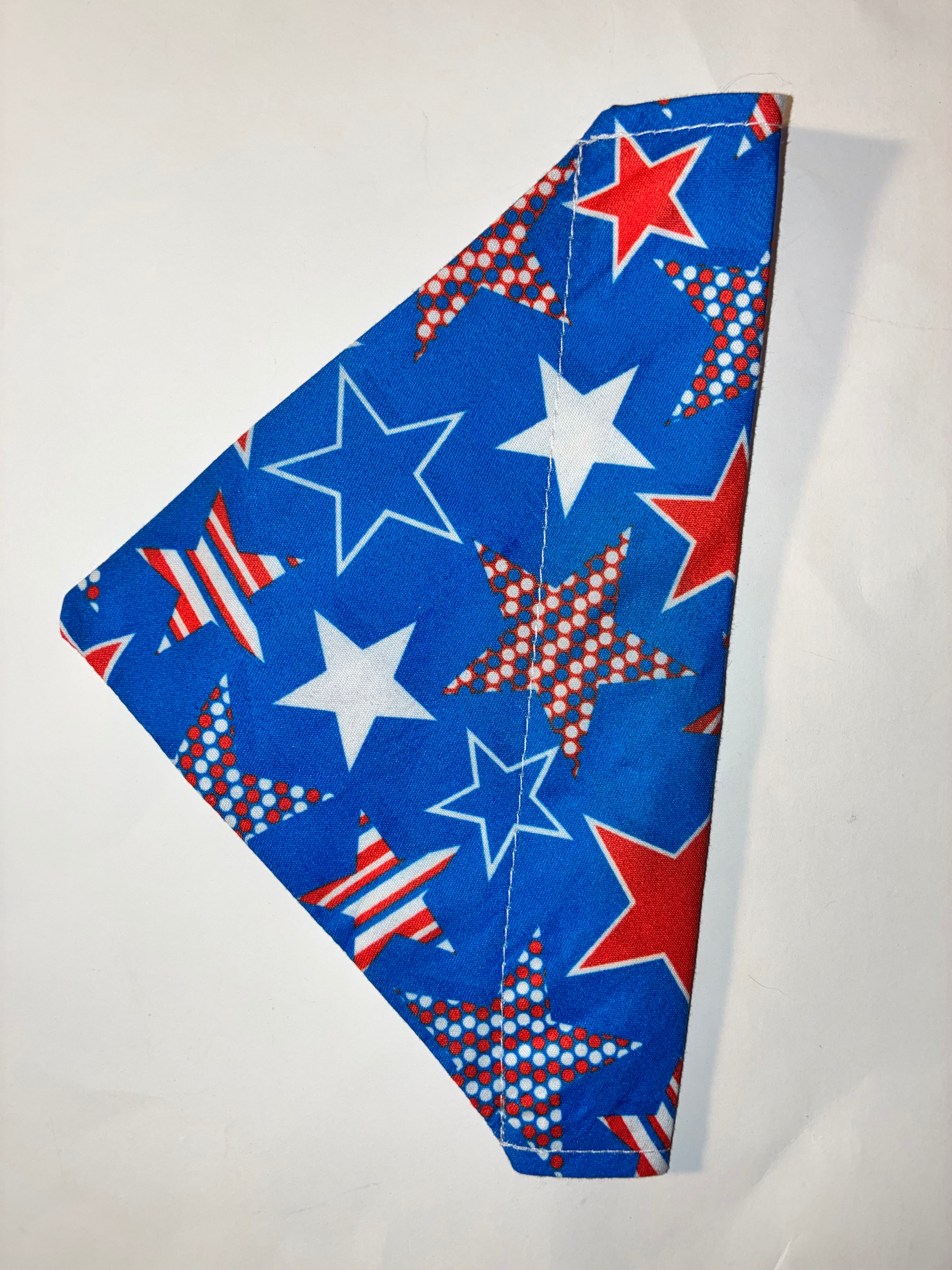 Patriotic Stars Pet Bandana #2 - Size Small