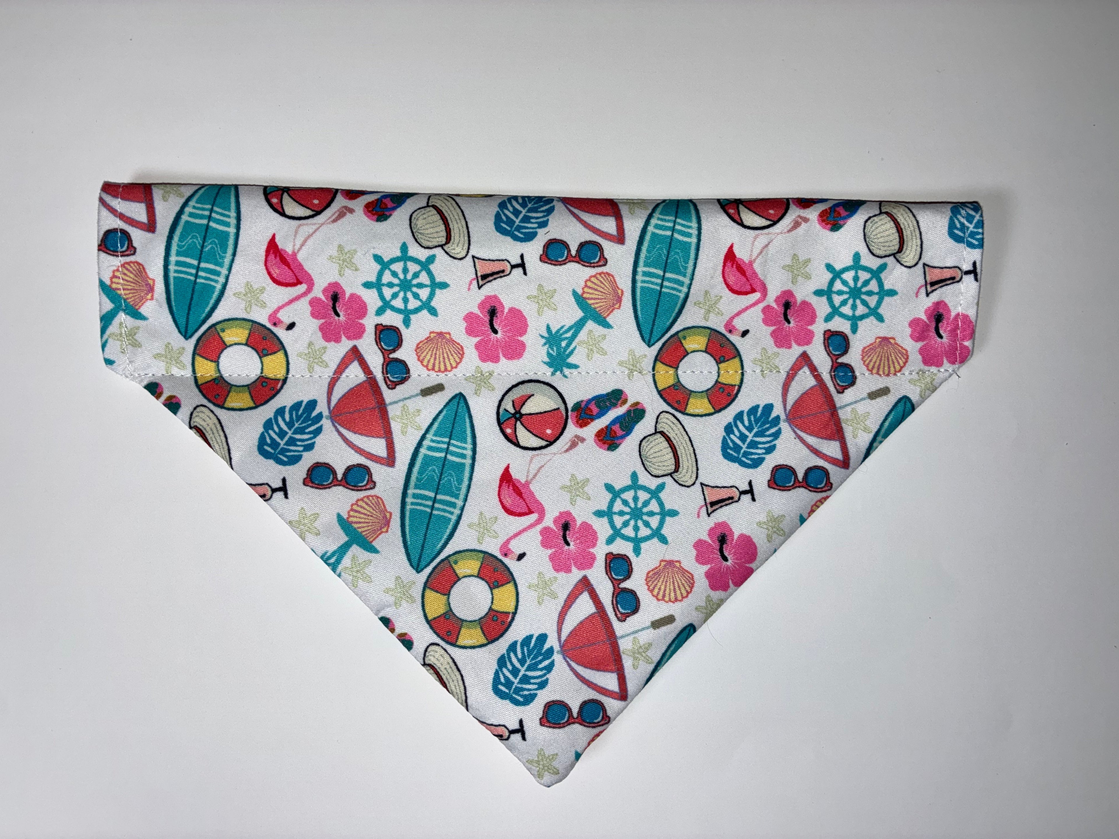 Summer Beach Pet Bandanas - Size Medium