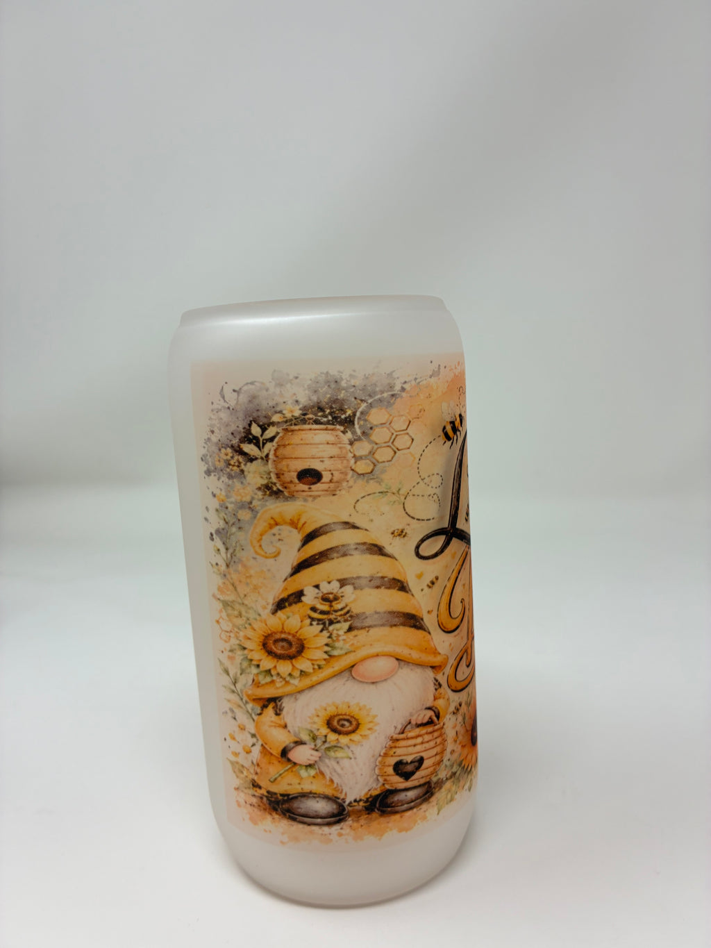 Variety Glass Cups with Bamboo Lid and Straw
