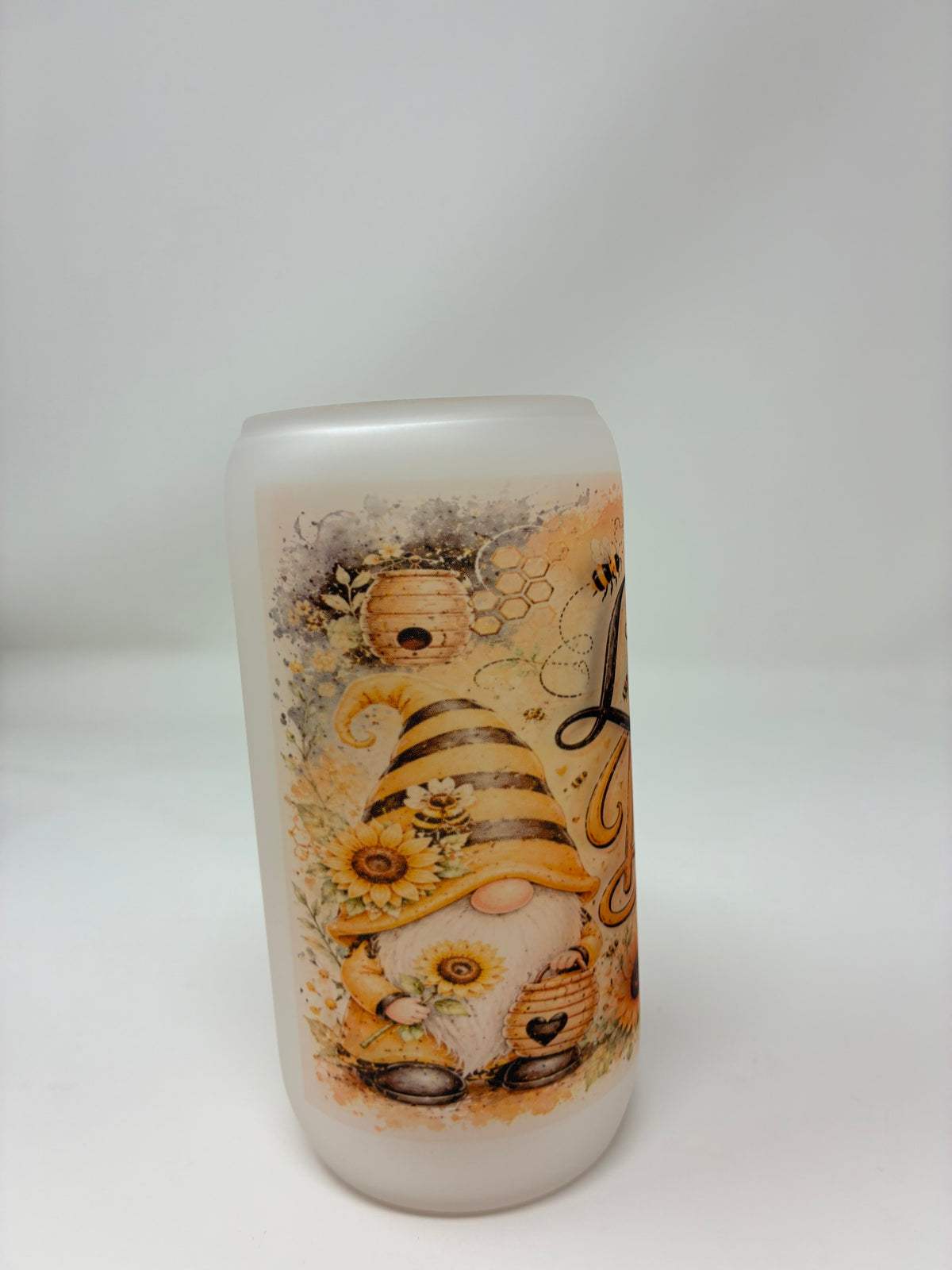 Variety Glass Cups with Bamboo Lid and Straw