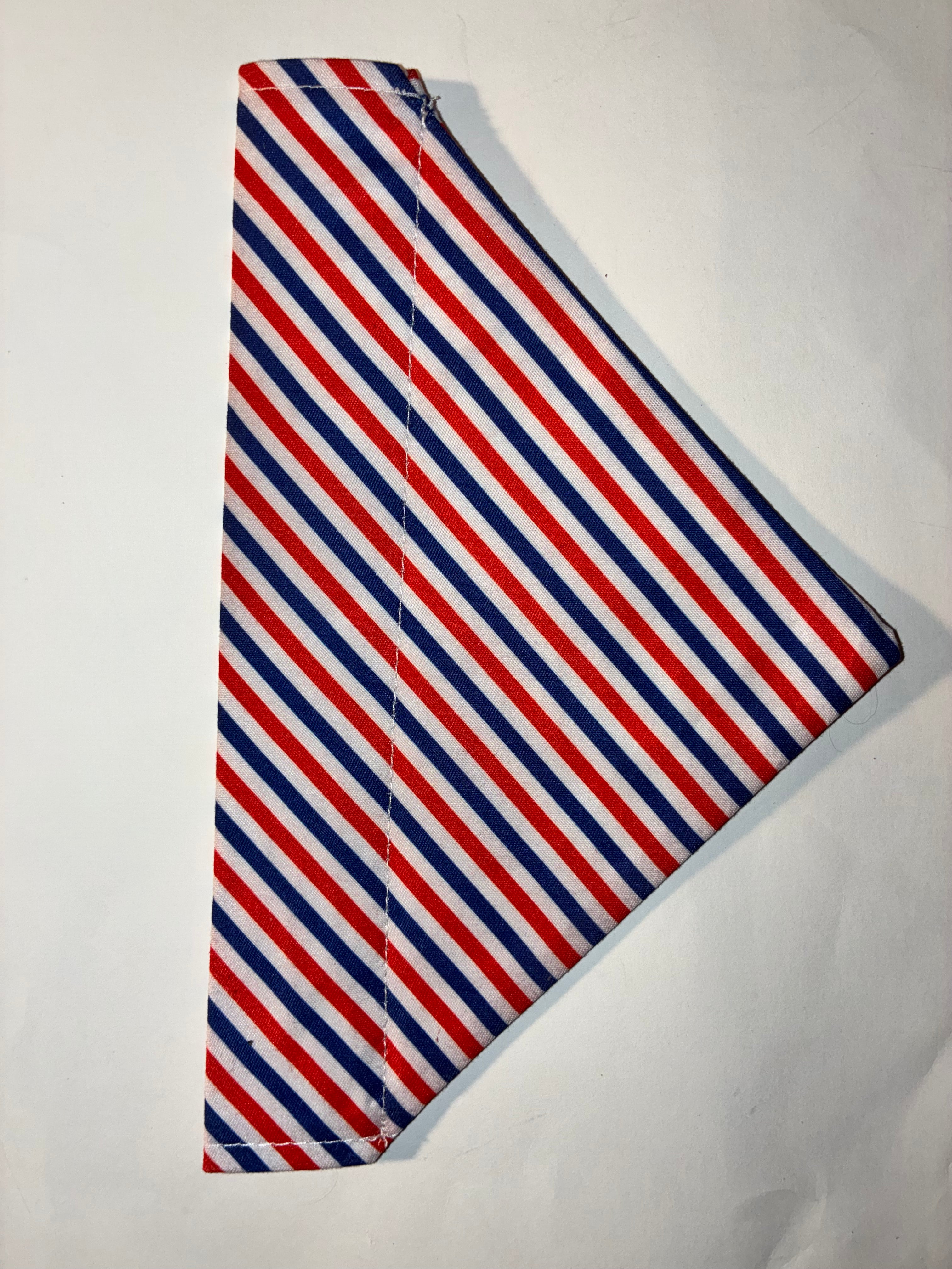 Patriotic Stripes Pet Bandana #1 - Size Small