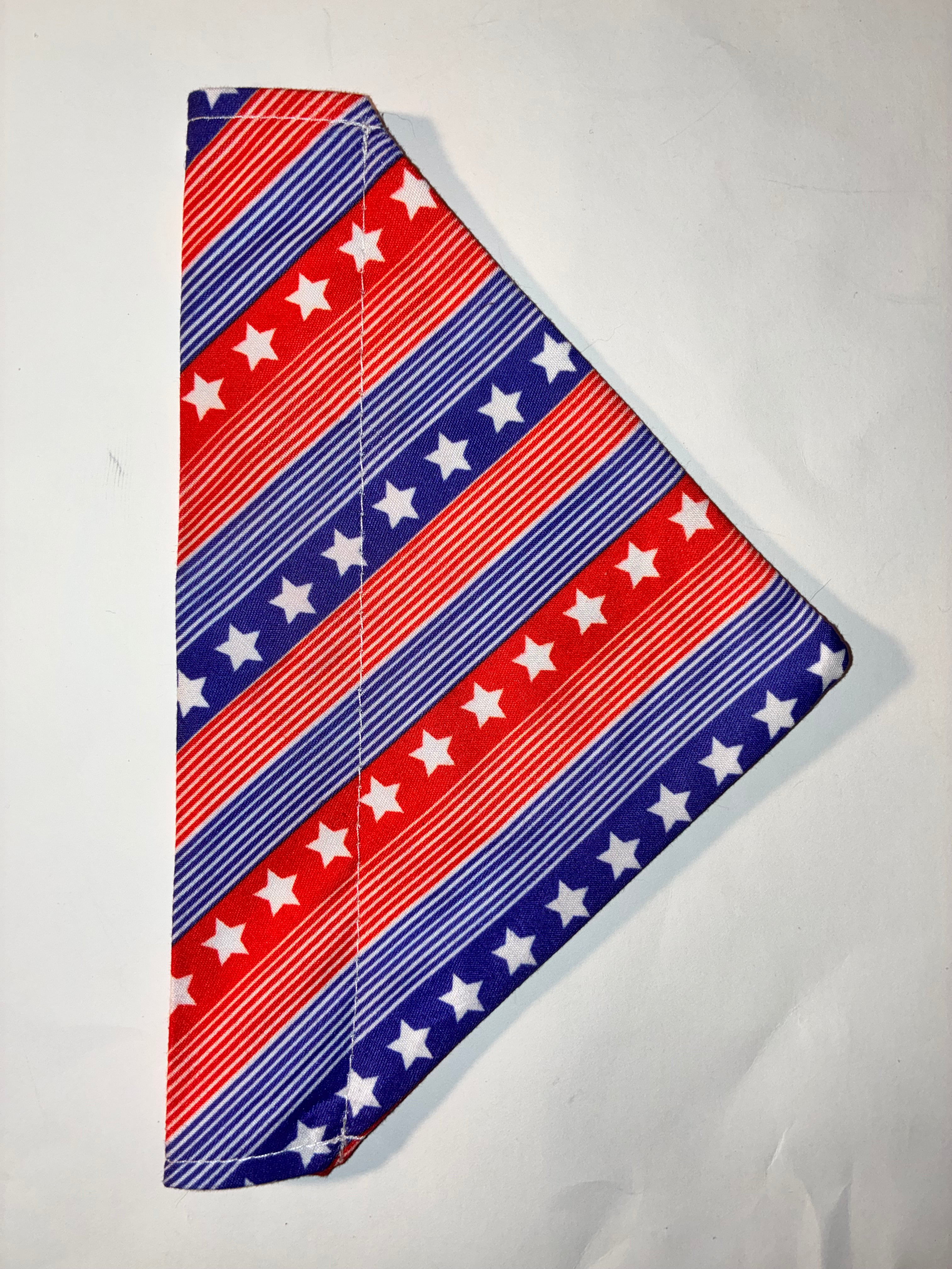 Patriotic Stripes Pet Bandana #2 - Size Small
