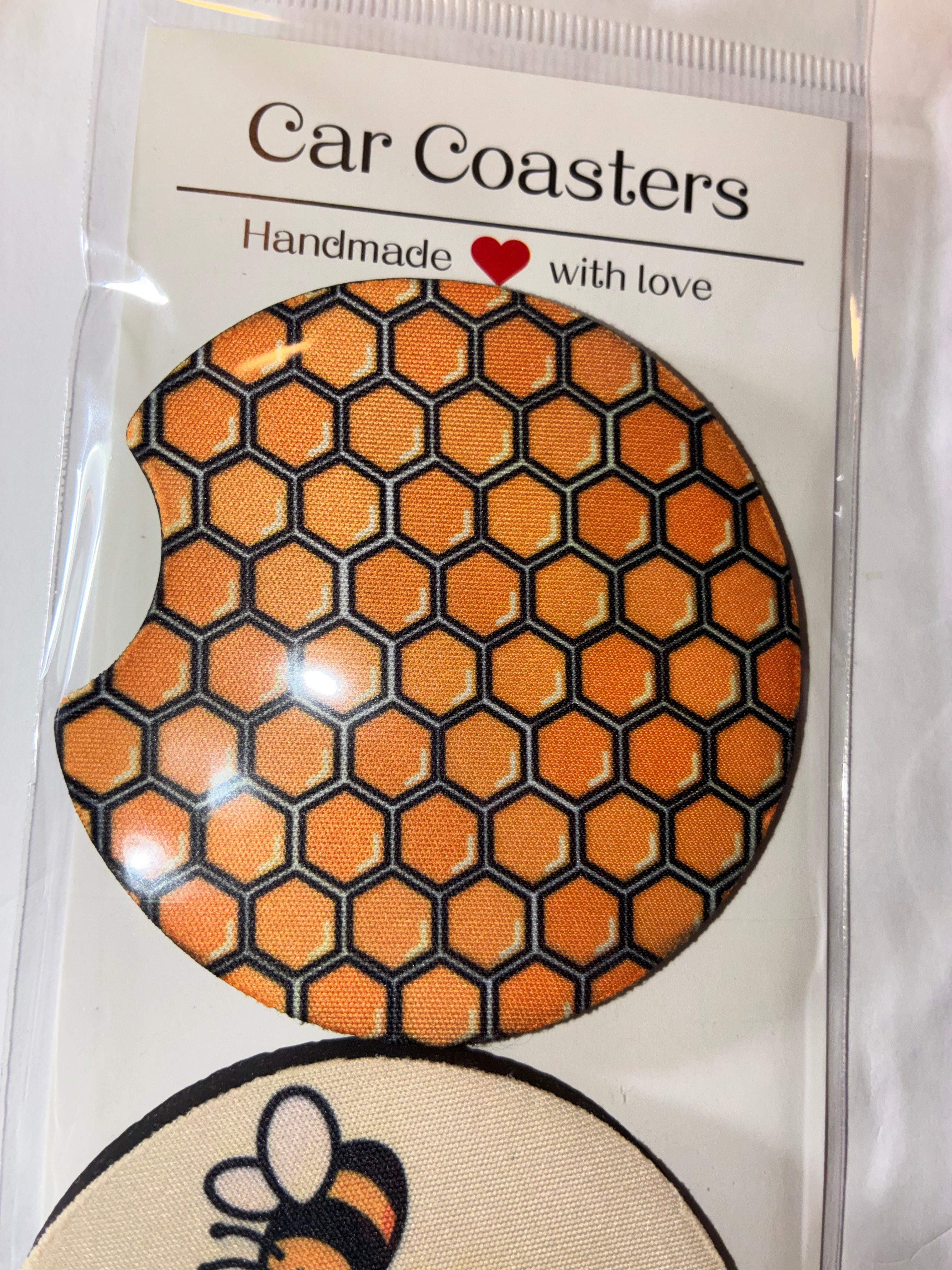 Bee #1 car coasters