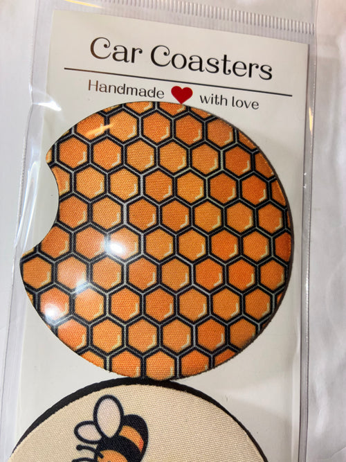 Bee #1 car coasters