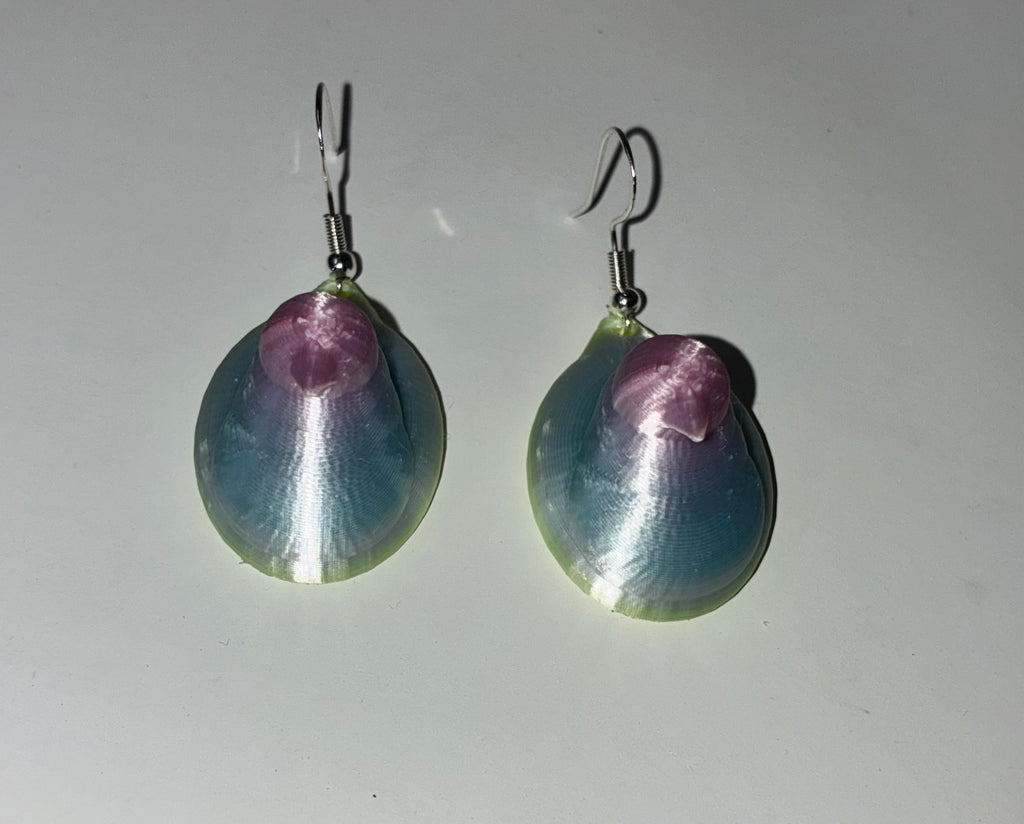Silk Peep multicolor earrings! 💚💙🩷