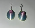 Silk Peep multicolor earrings! 💚💙🩷