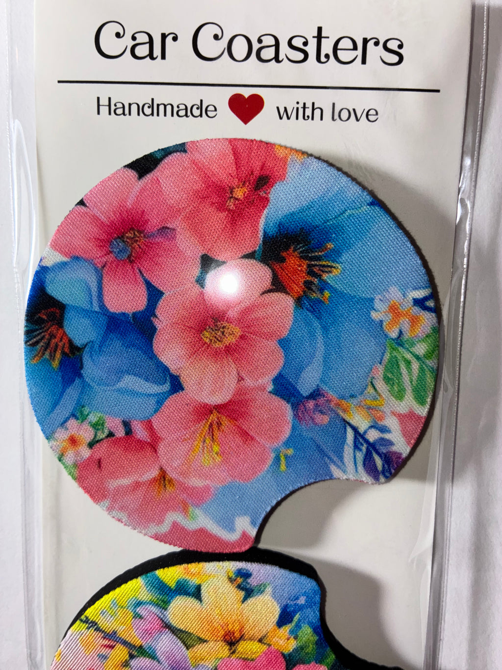 Flower bouquet car coasters