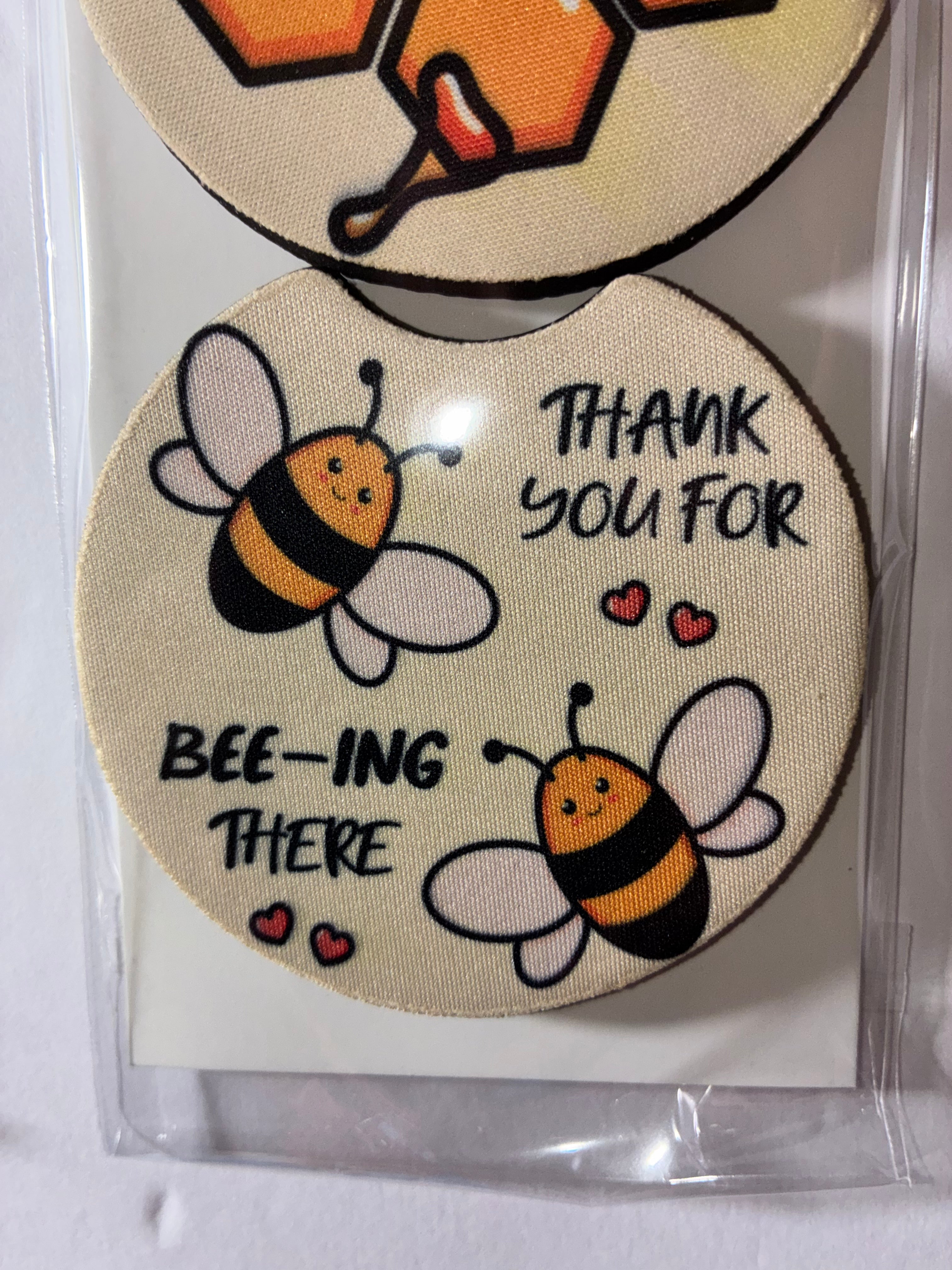 Bee #2 car coasters