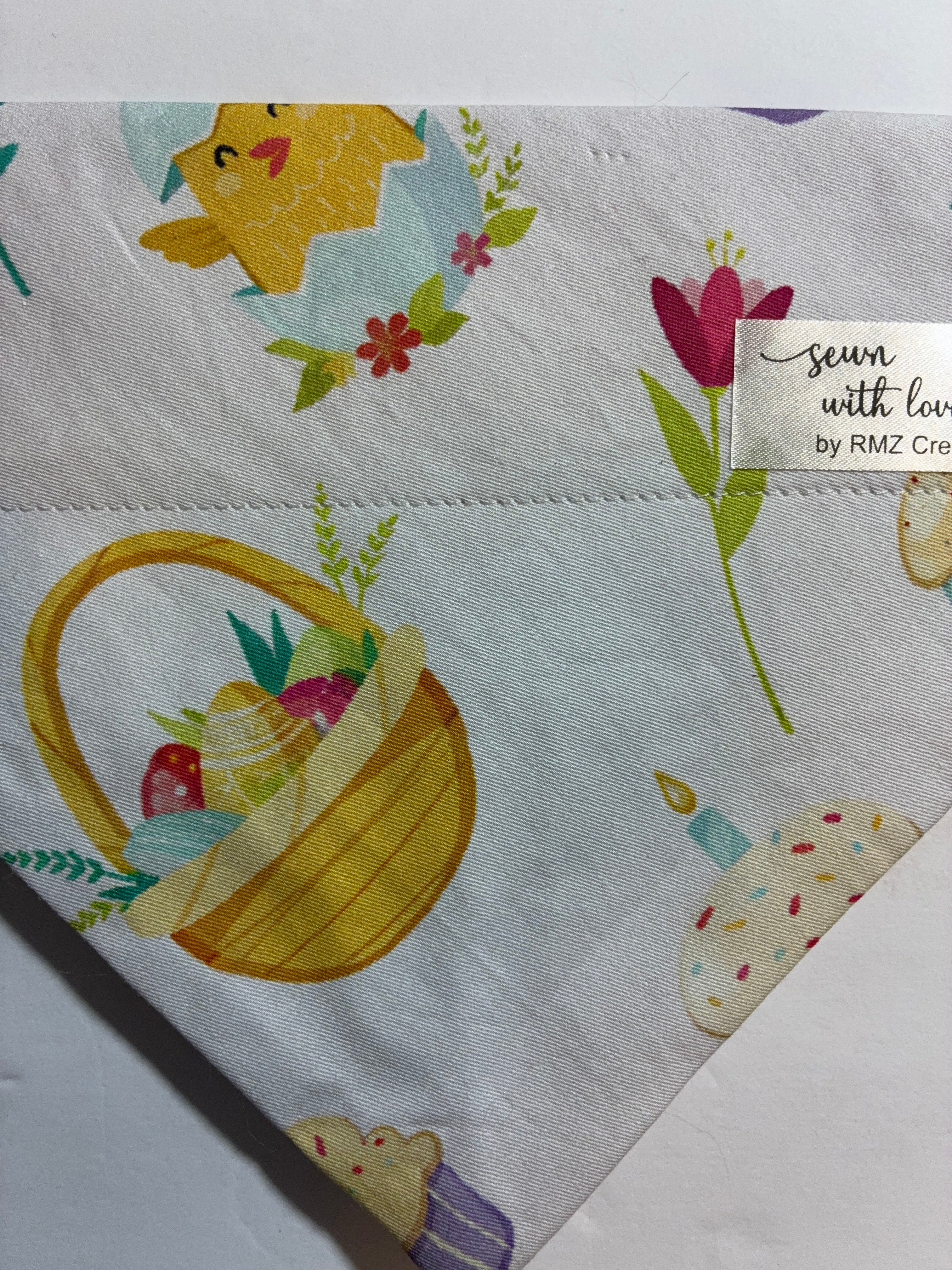 Easter Basket Pet Bandana - Size Medium