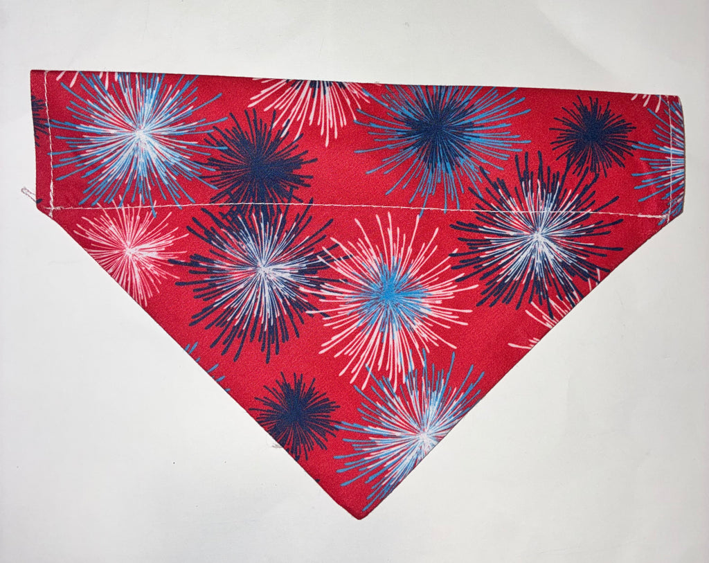 Fireworks Pet Bandana - Size Medium