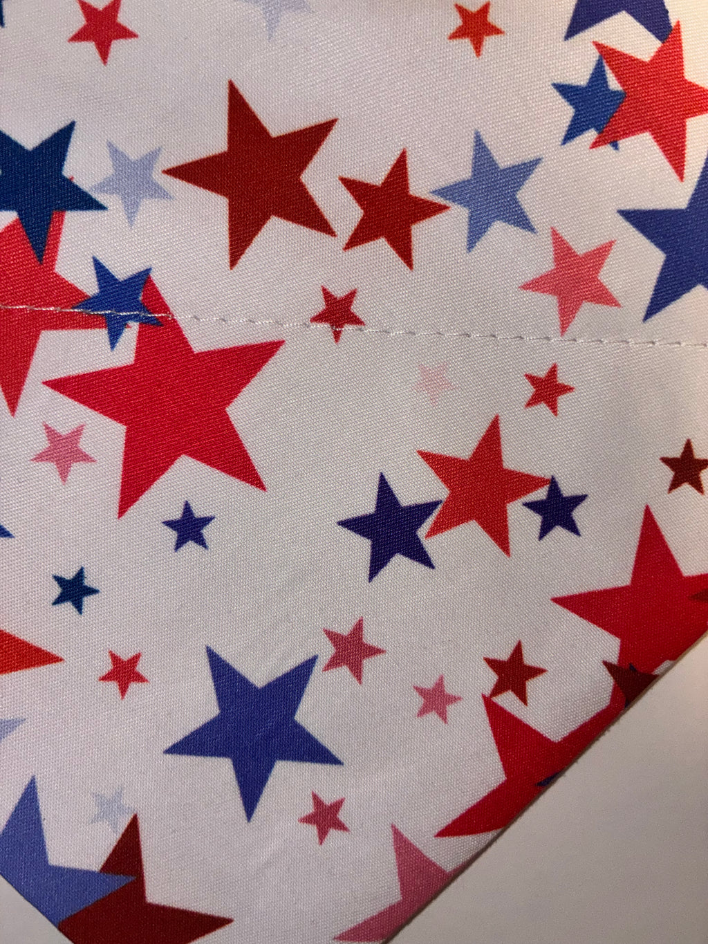 Red, White and Blue Stars Pet Bandana - Size Medium