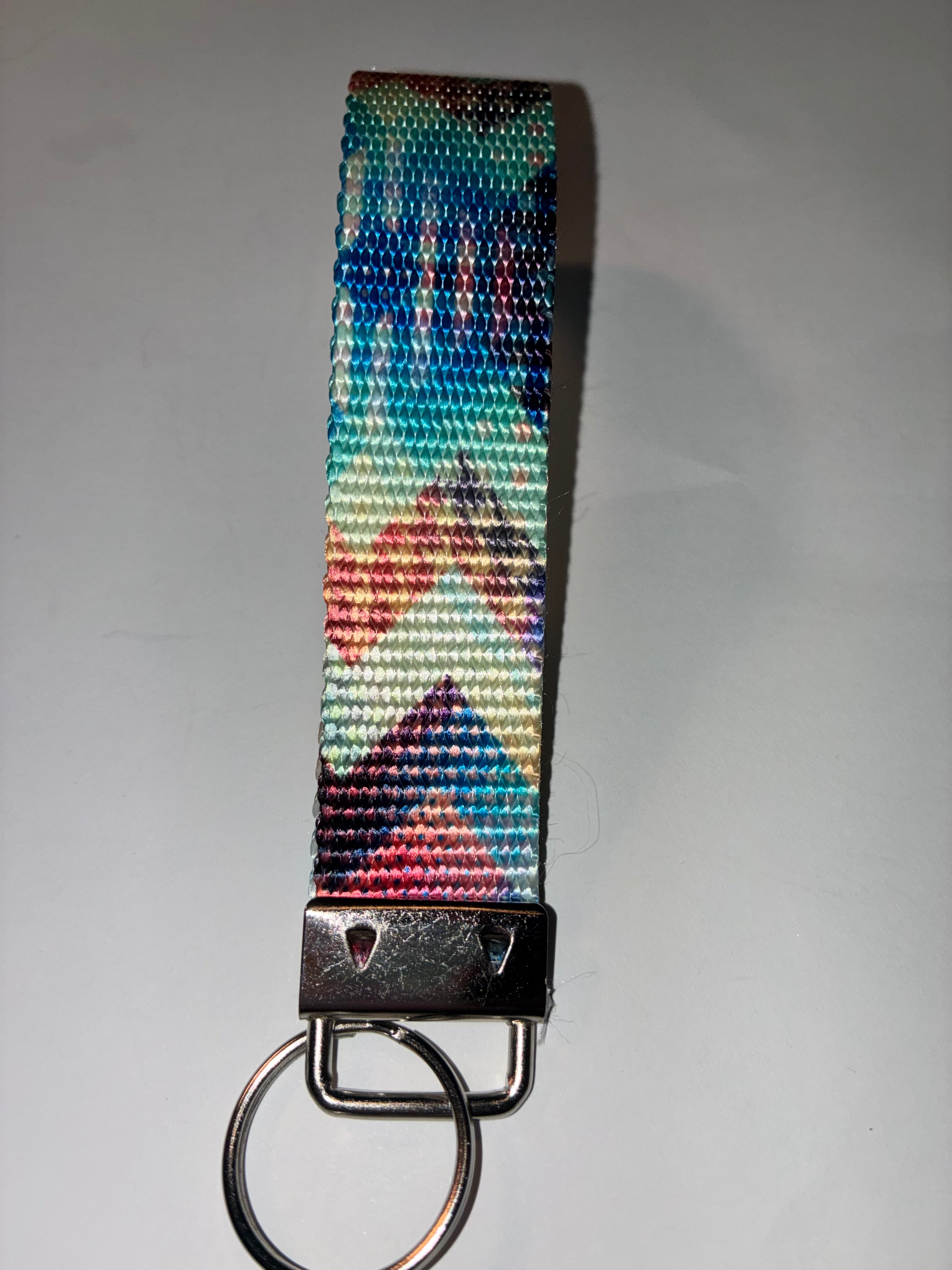 Tribal Multicolor Wristlet Keychain