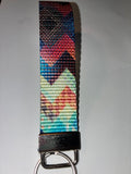 Tribal Multicolor Wristlet Keychain