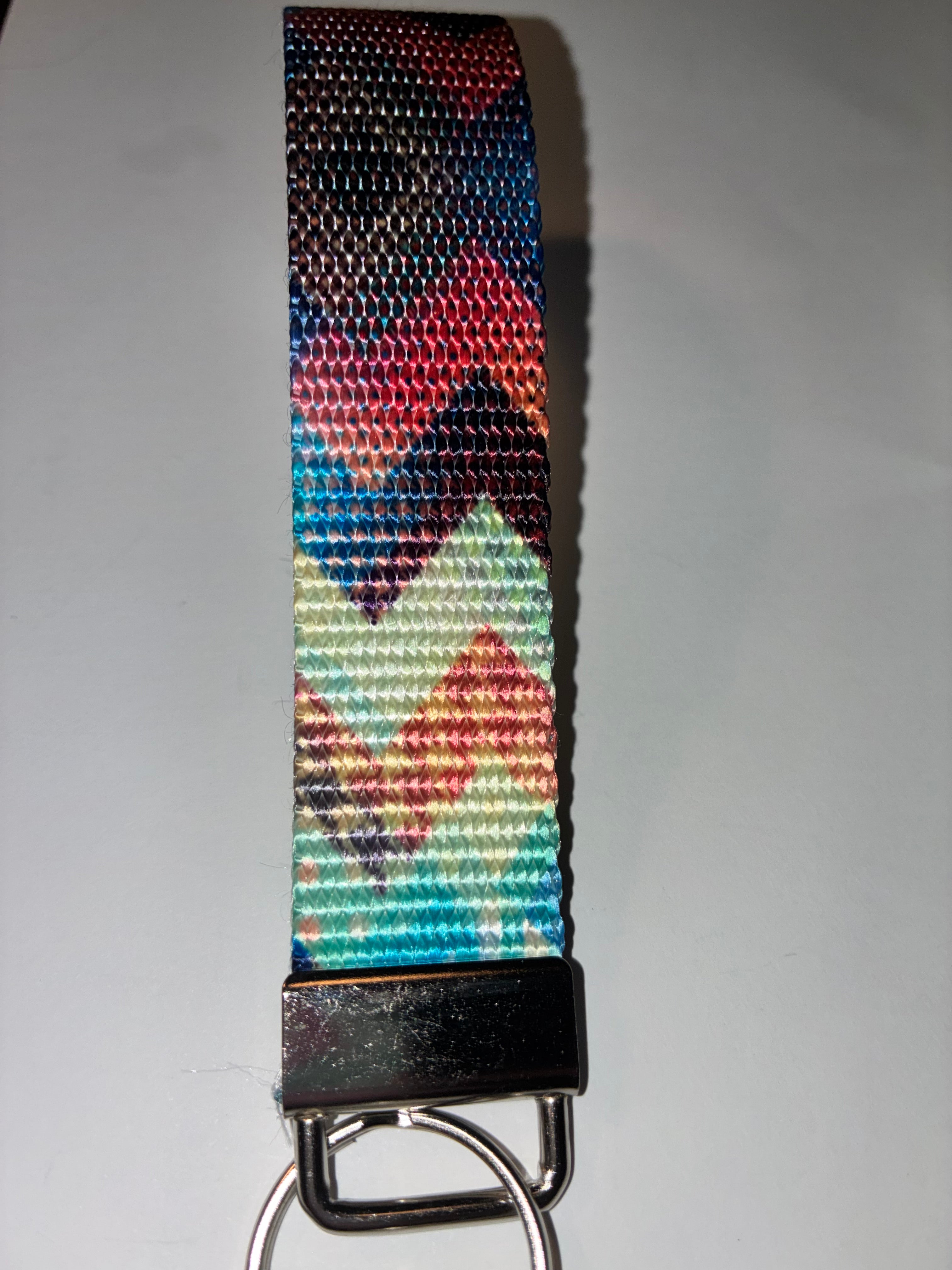 Tribal Multicolor Wristlet Keychain