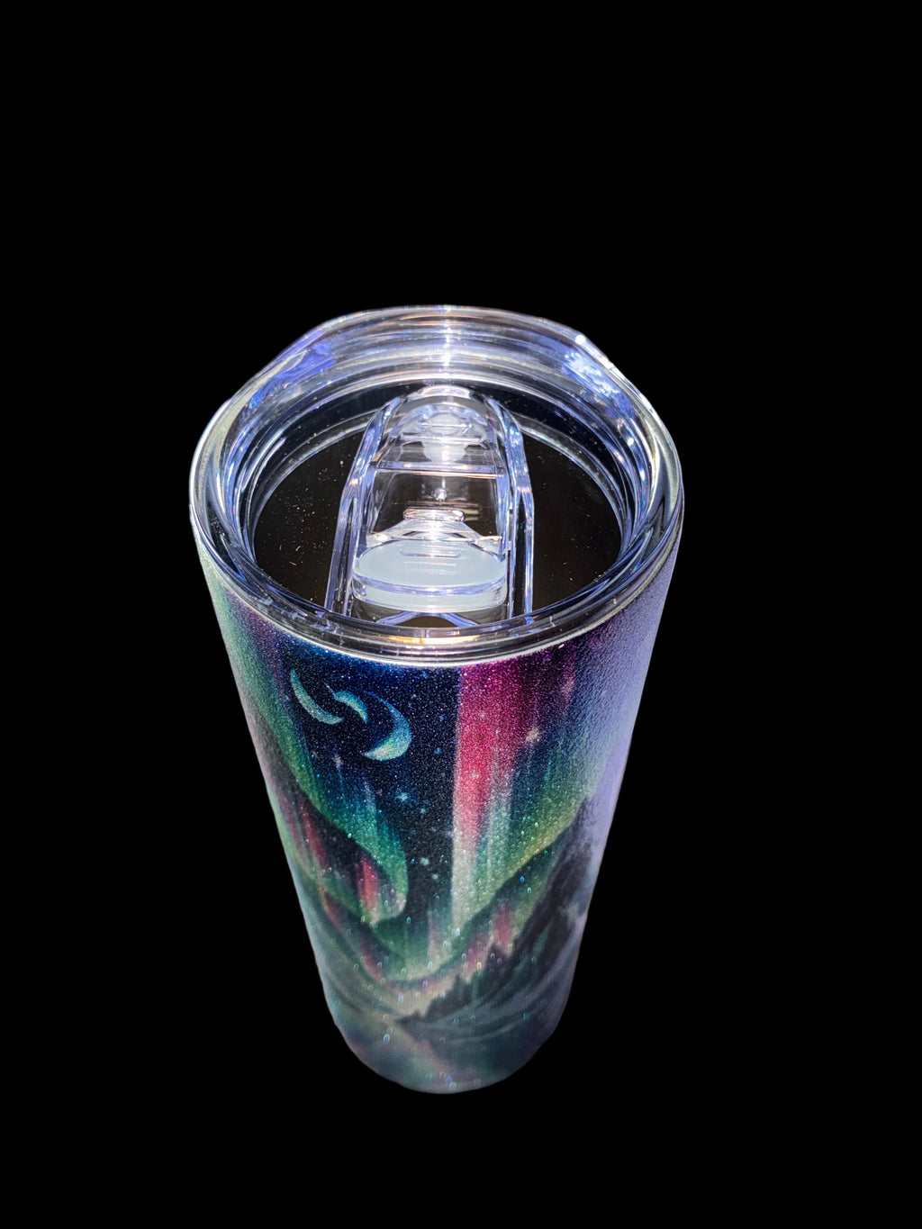 Colorful Mountain Glitter Tumbler
