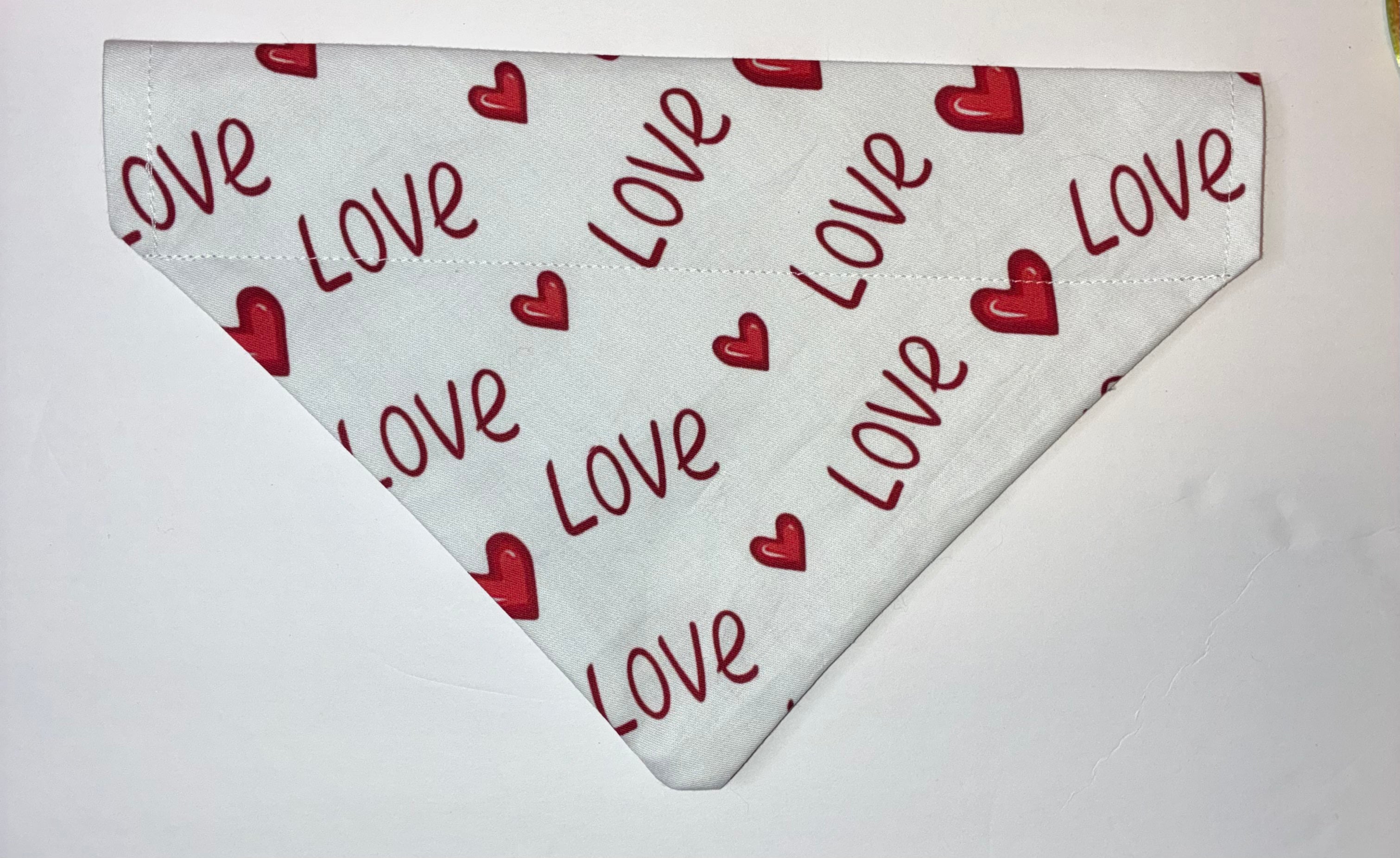 Valentine’s Day Love Pet Bandana