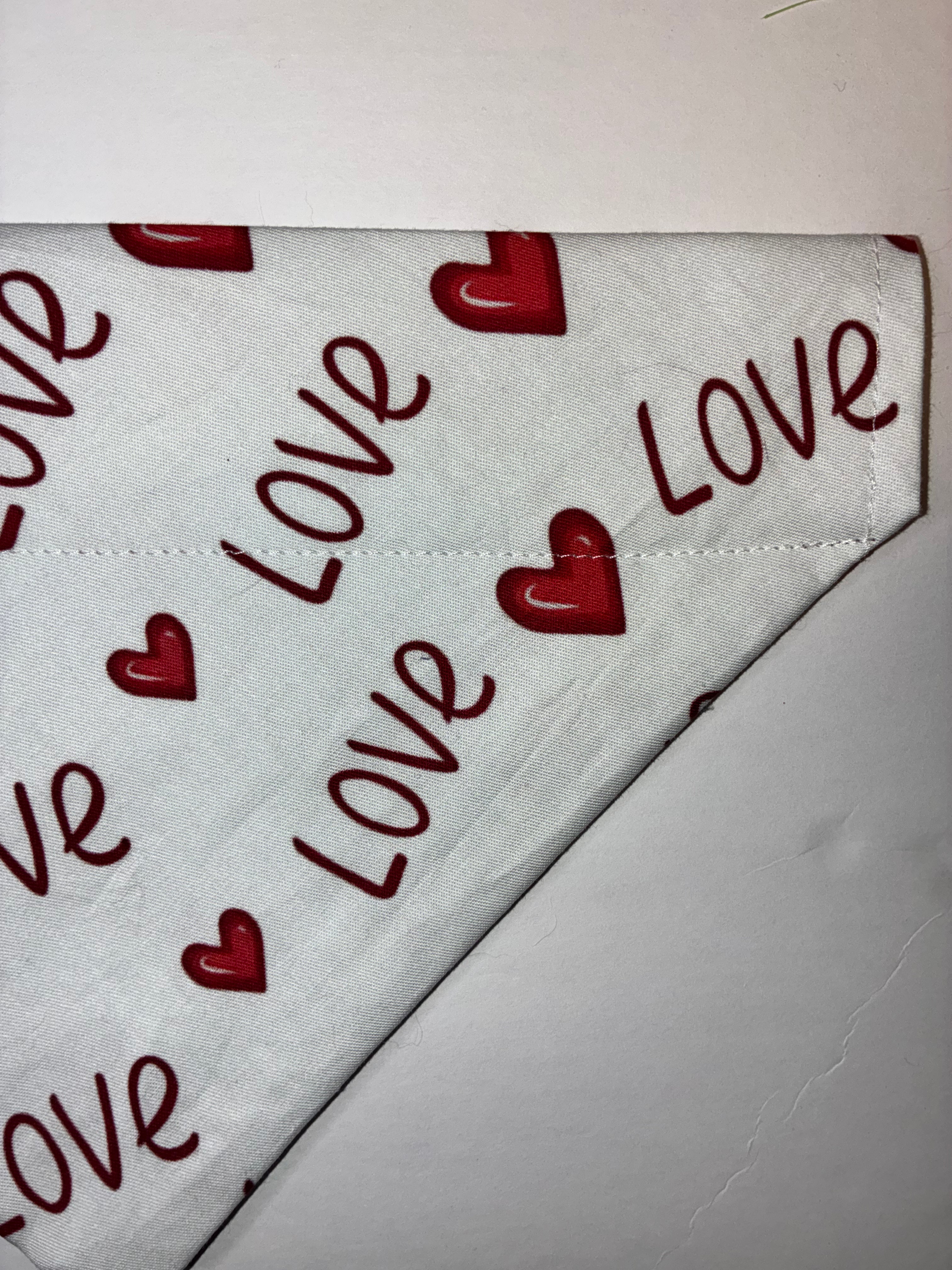 Valentine’s Day Love Pet Bandana