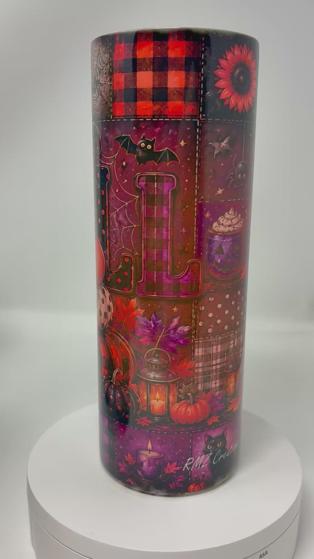 Fall 20 Oz Tumbler With Lid And Straw