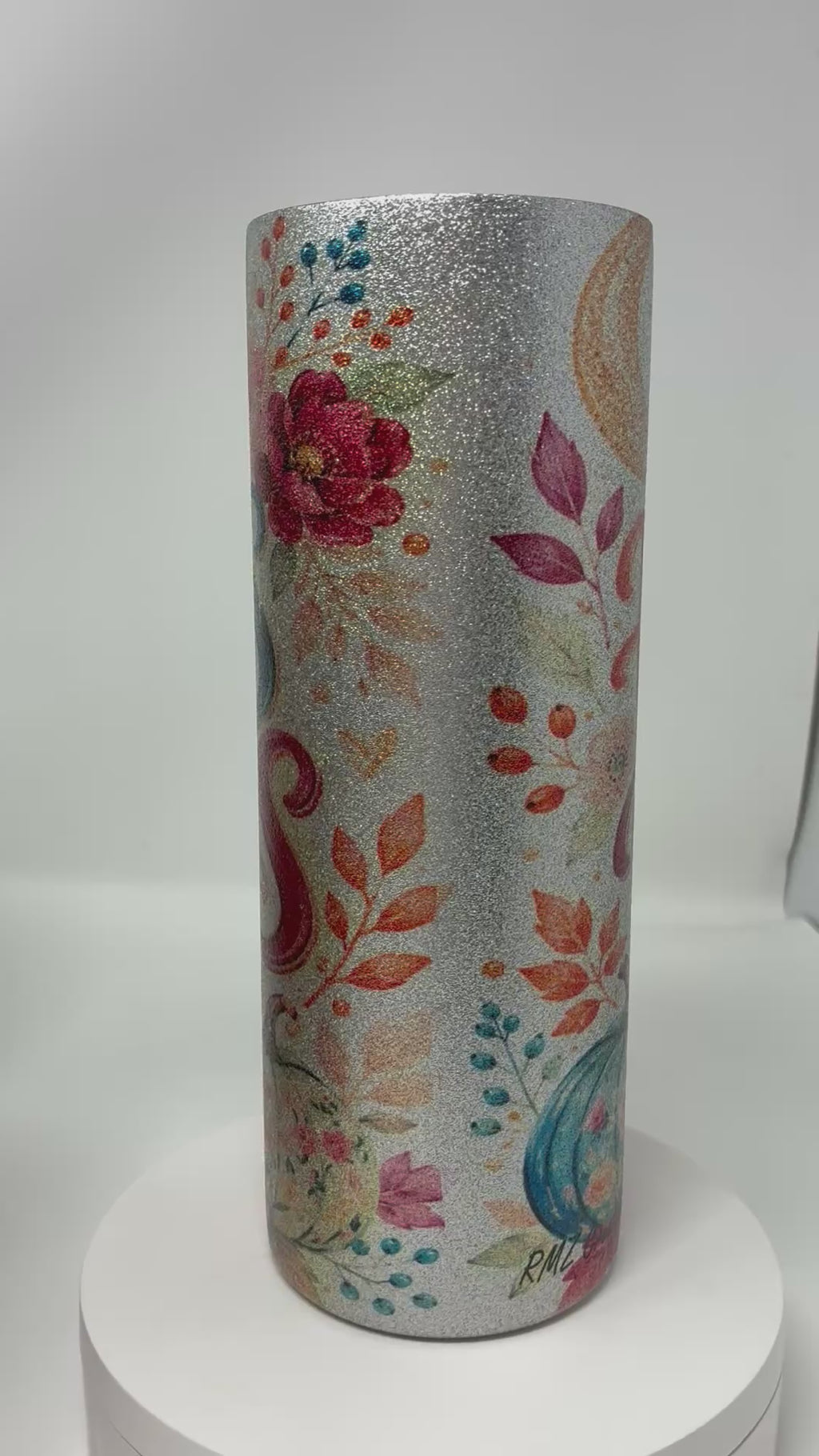 Glitter Hocus Pocus 20 Oz Tumbler With Lid And Straw