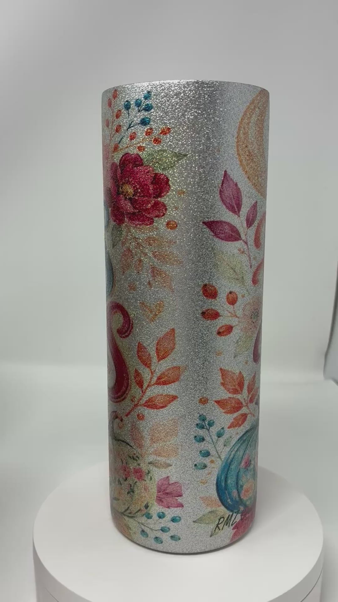 Glitter Hocus Pocus 20 Oz Tumbler With Lid And Straw