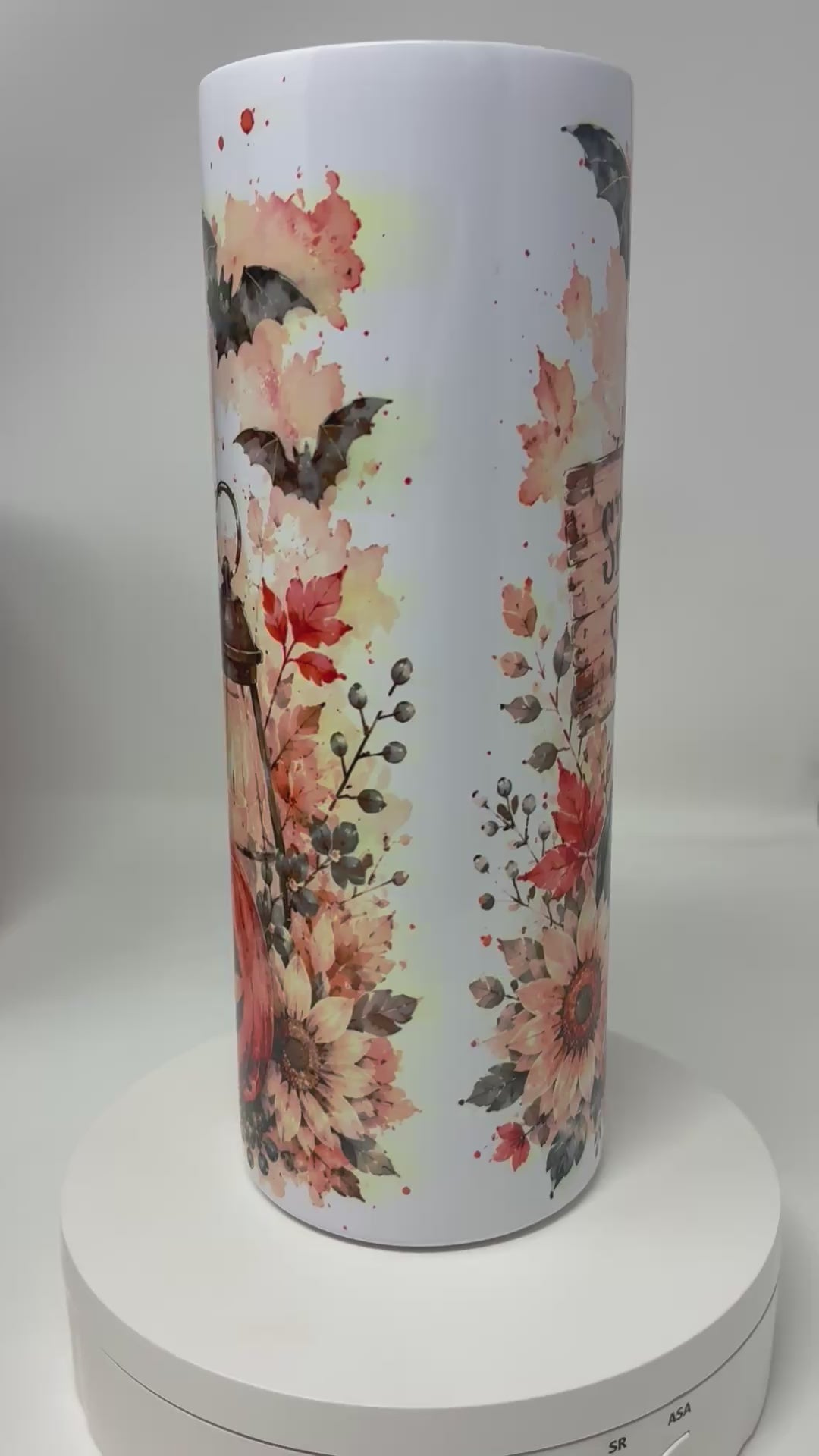 Pumpkin Spice Ghost 20 Oz Tumbler With Lid And Straw